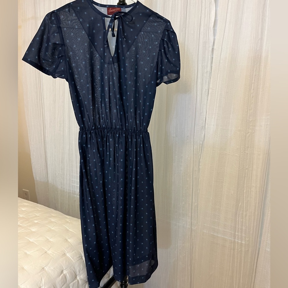 Vintage Sheer Midi Dress